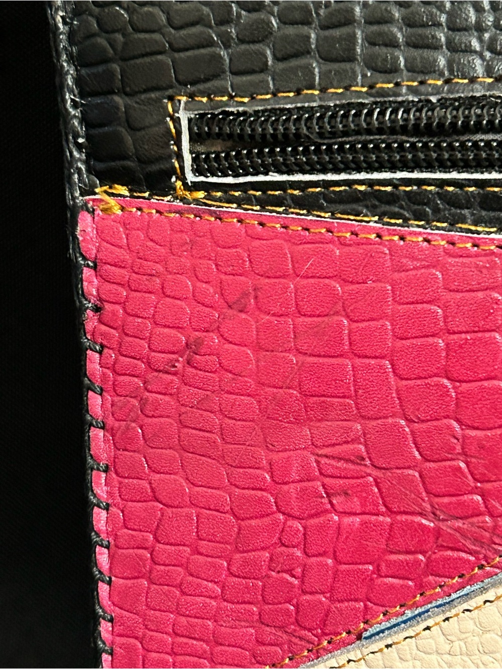 Vintage Multicolor Small Crossbody Purse Shoulder Bag - Picture 3 of 11